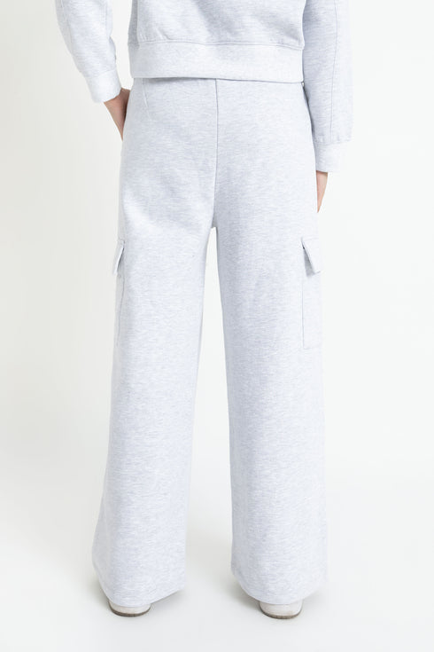 The Grey Wide Leg Cargos